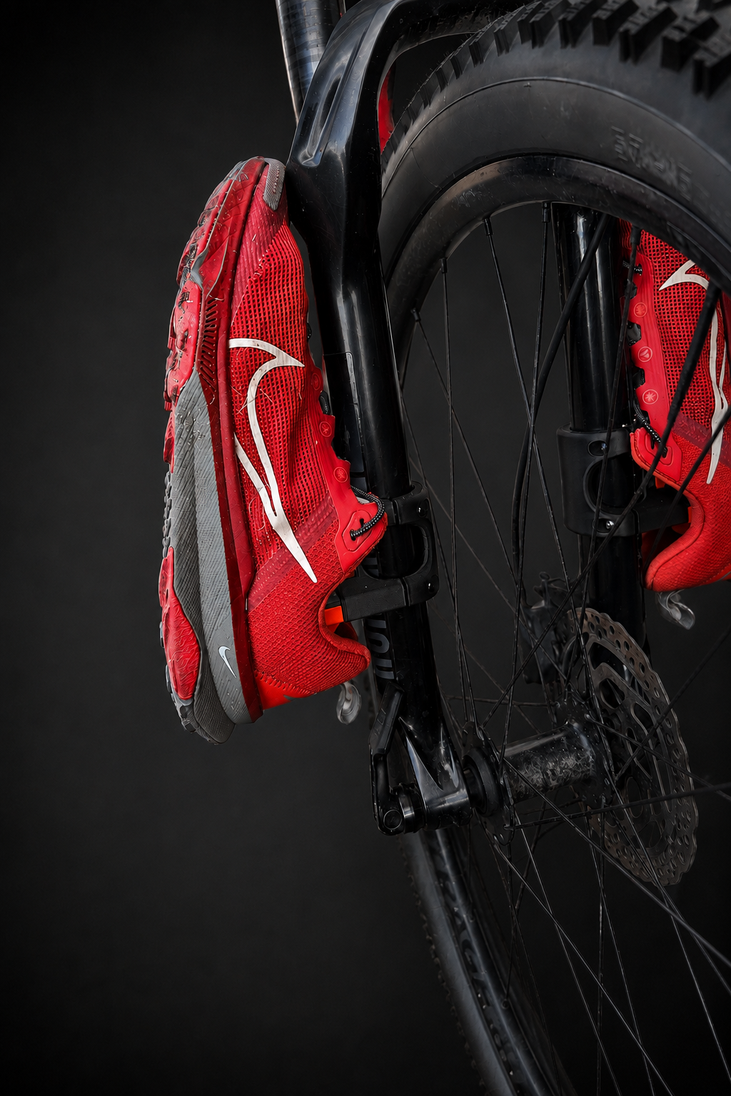Chaussure correctement positionnée sur le support FIXATRAX