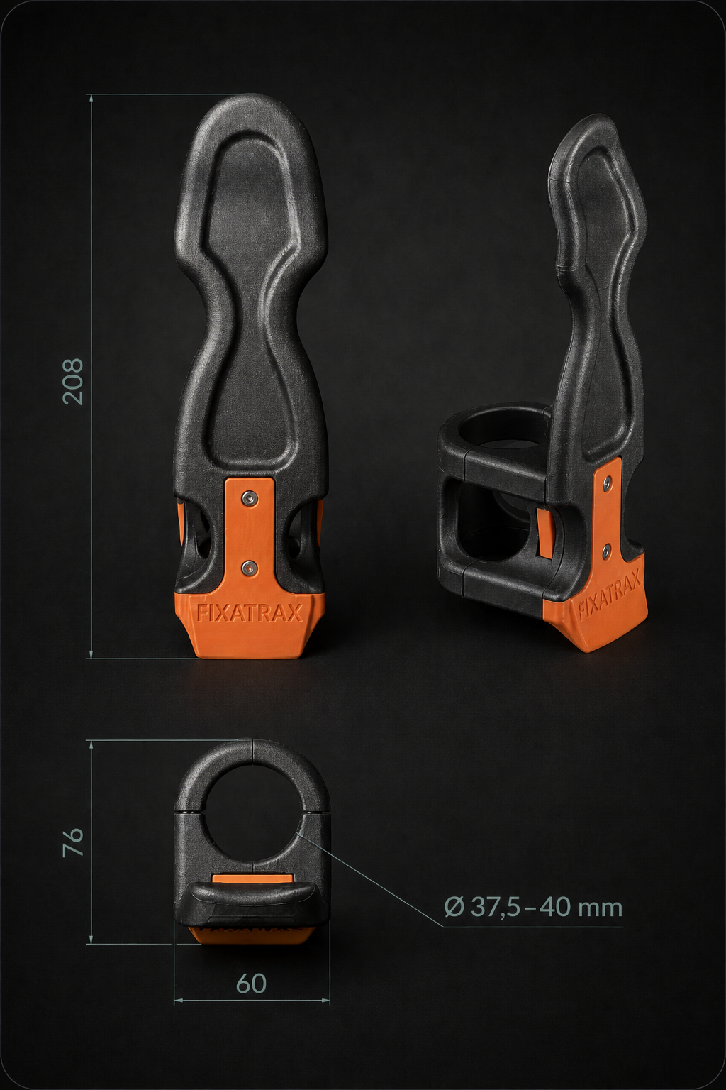 Plan technique FIXATRAX avec dimensions